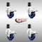 Service Caster 3 Inch 316SS Solid Poly Swivel 1-7/8 Inch Expanding Stem Caster Set Lock Brake SCC-SS316TTLEX20S314-SPUS-178-4 - alternate 1